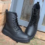 Coturno Feminino Tratorado Preto 1105