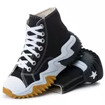Tênis Bota D'Flora Run Cano Médio Preto