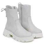 Bota Coturno Cadarço Cano Alto Off White 15004