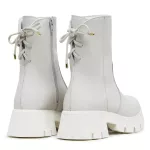 Bota Coturno Cadarço Cano Alto Off White 15004