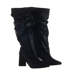 Bota Feminina Slouchy Cristal Preta 23021