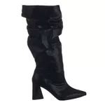 Bota Feminina Slouchy Cristal Preta 23021