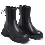 Bota Coturno Cadarço Cano Alto 15000 Preta