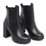 Bota Salto Grosso Cano Curto Preta 16010