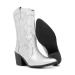 Bota Feminina Texana Prata 17005