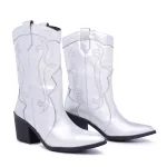 Bota Feminina Texana Prata 17005