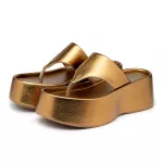 Papete Flat Feminina em Floter Bronze 5100