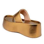 Papete Flat Feminina em Floter Bronze 5100