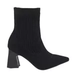 Bota Cano Baixo Salto Grosso Meia Preto 184000 