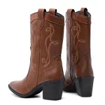 Bota Feminina Texana Marrom 17006