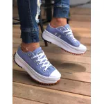 Tênis D'flora Star Clássico Plataforma Azul