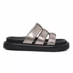 Sandalia Papete Feminina Cecilia Ouro Light