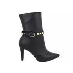 Bota Feminina Cano Médio Salto Fino Napa Preta 1793