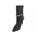 Bota Feminina Cano Médio Salto Fino Napa Preta 1793