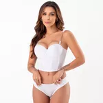 26529 - Conjunto Lageli Brallete. Calcinha fio - Branco