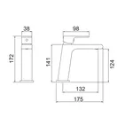 Misturador Monocomando Lavatório de Mesa 2875 B78