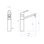 Misturador Monocomando De Mesa Para Cozinha Flex Plus 2250.C