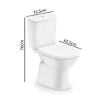 Kit Bacia com Caixa Debba Classic Branco Roca 