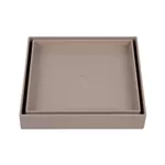 Ralo Oculto Astra Quadrado Universal 15x15 Bege 