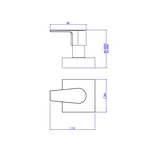 Acabamento de Registro Deca 4900 GD BL-26 1 1/4 e 1 1/4 Black Matte