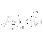 Torneira Celite One para Tanque/Máquina Cromado