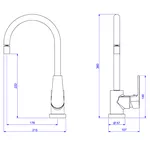 Misturador Deca Bica Movel Level - 2271.C26