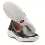 Sapatilha Joy Feminina em Couro preto J.Gean