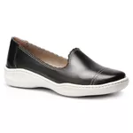 Sapatilha Joy Feminina em Couro preto J.Gean