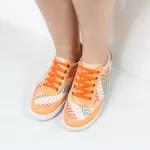 Tênis Slip On Feminino de Couro legítimo cor Damasco Cod. EU0031/02