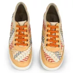 Tênis Slip On Feminino de Couro legítimo cor Damasco Cod. EU0031/02