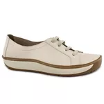 Sapatilha Tênis feminino em couro cor Ice ajuste elástico J.Gean Wave cod. FI0007