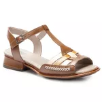 Sandália New Alexia em Couro cor Avelã J.Gean 