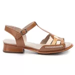 Sandália New Alexia em Couro cor Avelã J.Gean 
