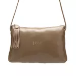 Bolsa transversal ou tiracolo de Couro cor Castanho J.Gean cod. NC0004 