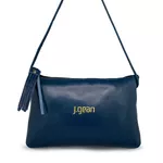 Bolsa transversal ou tiracolo de Couro cor Navy J.Gean cod. NC0004 Copia
