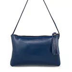 Bolsa transversal ou tiracolo de Couro cor Navy J.Gean cod. NC0004 Copia