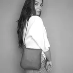 Bolsa transversal ou Tiracolo Feminina de Couro Cor Ice J.gean Cod. Nc0005 