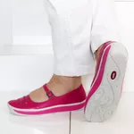 Sapatilha feminina em Couro cor Fuschia J.gean Wave cod. FI0005