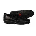 MOCASSIM FEMININO EM COURO PRETO