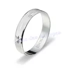 Aliança De Ouro Branco 18k 750 10149.5