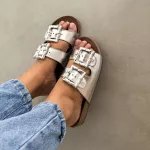 Sandália Papete Bela Prata