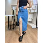 Saia Jeans Midi