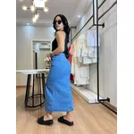 Saia Jeans Midi