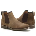 Botina Masculina Chelsea Vicent Camurça Taupe
