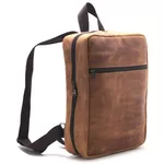 Mochila em Couro Lookstock Caramelo