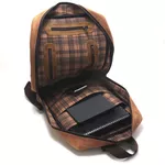 Mochila em Couro Lookstock Caramelo