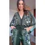Body Lenço Onça Mística Estampado