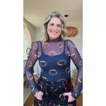 Blusa Gola Tule Tucapoa Estampado