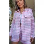Conjunto Anaí Tweed Rosa