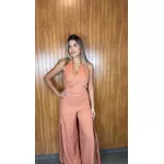 Conjunto Top E Calça Joanna Terra Cota